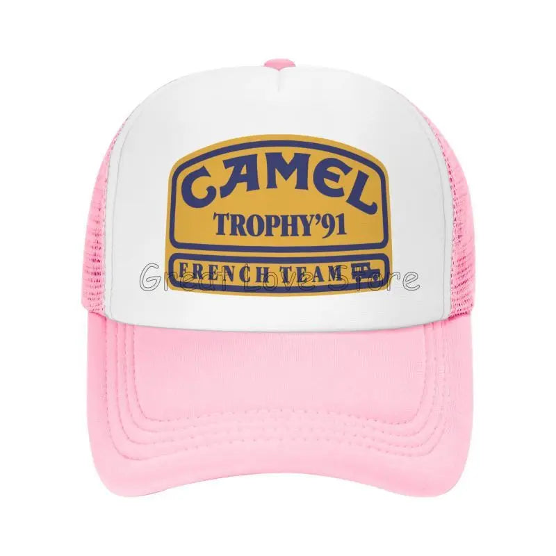 „Camel Trophy 91“ spausdinta beisbolo kepurė, unisex saulės skydeliai, vasarinės hiphopo kepurės vyrams ir moterims, lauko kvėpuojančios tinklinės „Snapback“ kepurės