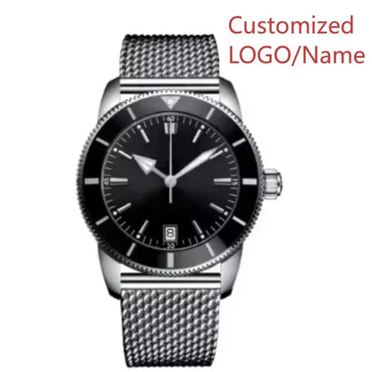 A11 Store Customized Watch  Mens Automatic Mechanical Watch Superocean Black Blue Rubber Rose Gold Sport Watches Ceramic