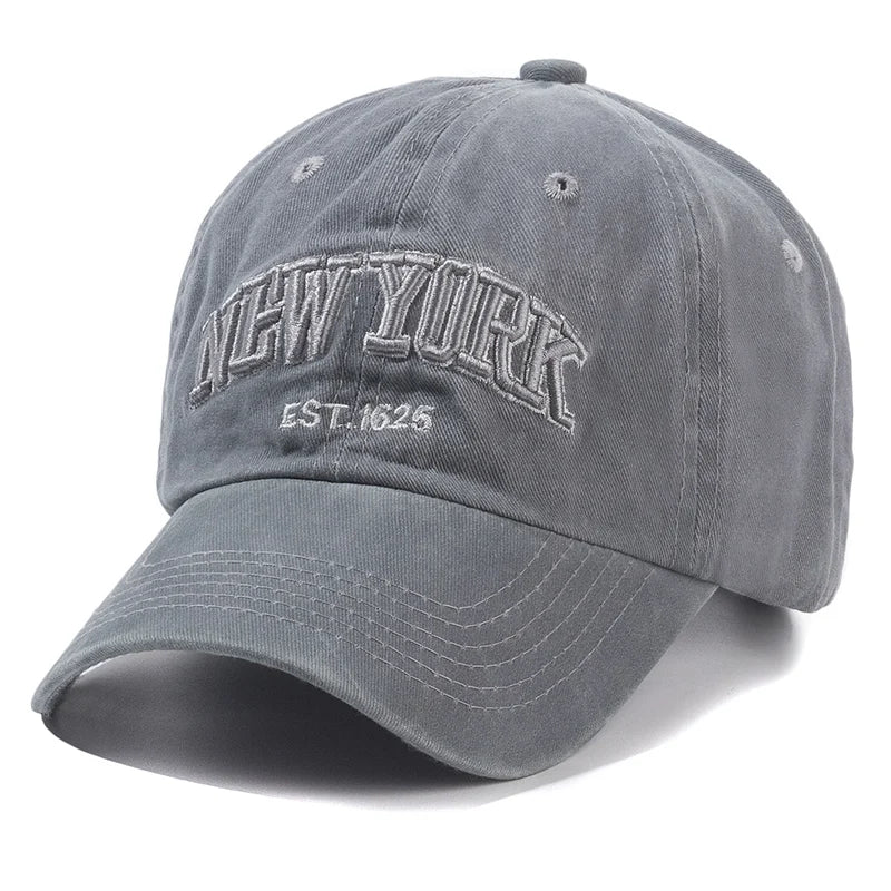 Czapka z pranej bawełny marki York dla mężczyzn i kobiet – czapki typu gorra, czapki snapback, czapki baseballowe, czapki przeciwsłoneczne, czapki typu dad hat, czapki outdoorowe