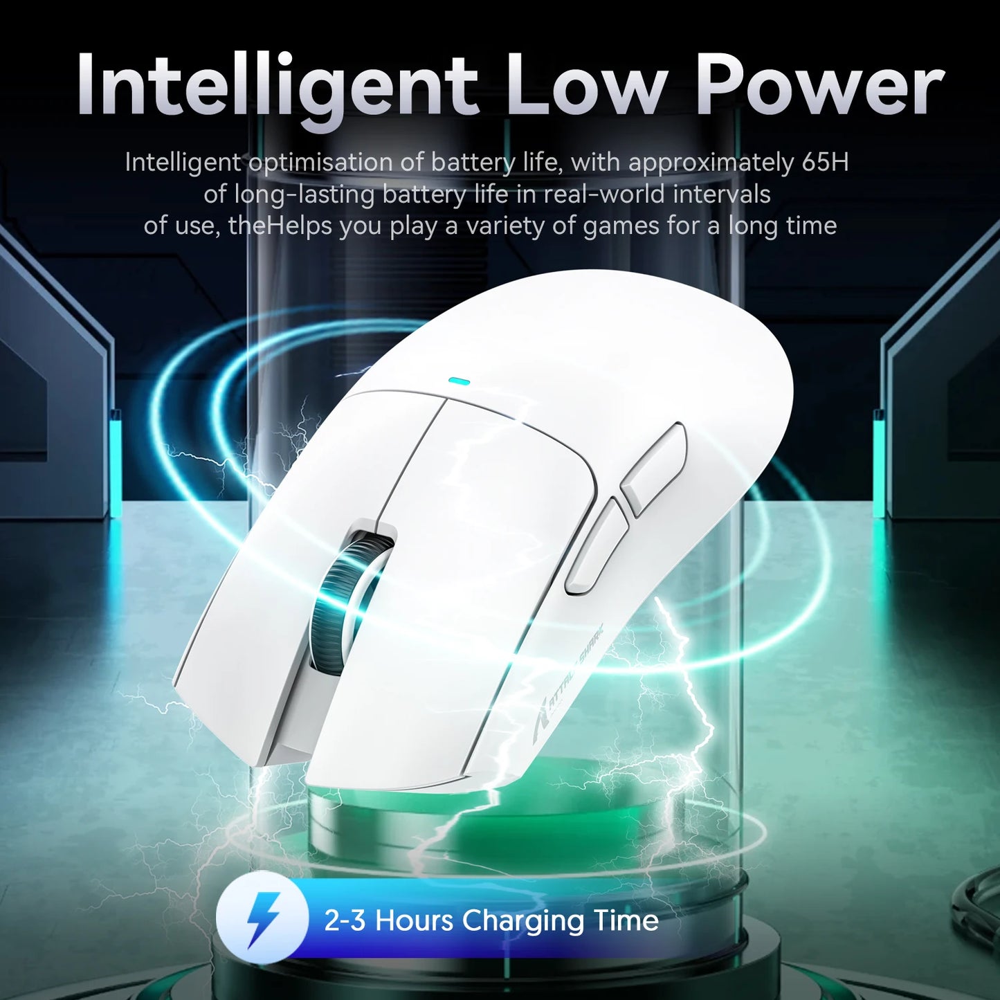 Безжична геймърска мишка ATTACK SHARK X11SE, Tri-Mode, суперлека 63g със сензор PAW3311, 22000 DPI, батерия 300mAh, двоен драйвер