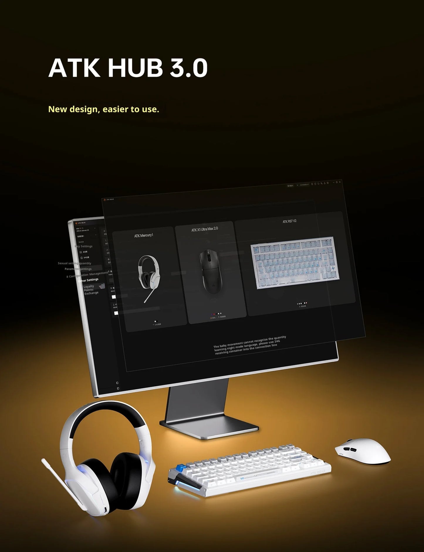 Rato Gaming Sem Fios ATK X1 V2 Ultimate 2.0 Paw3950 Utrla 54g Leve 750ips 0.163ms Baixa Latência 650ips — Novo Acessório para Oferta
