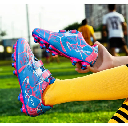 Chaussures de football pour enfants FG/TF, bottes de football pour garçons, crampons d'extérieur, crampons de futsal, chaussures de sport d'entraînement, taille 33-38