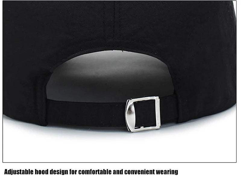 Spring Summer Quick Drying Sports Cap Golf Fishing Hat Summer Outdoor Sun Hat Adjustable Unisex Baseball Cap For Womens Men