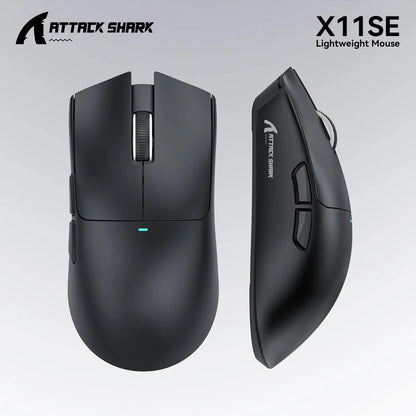 ATTACK SHARK X11SE ultralet trådløs gamingmus, 20Million cyklusser levetid, PAW3311 Gaming, 22KDPI, 400IPS, 40G, 1KHz, 65 timer, 30mAH