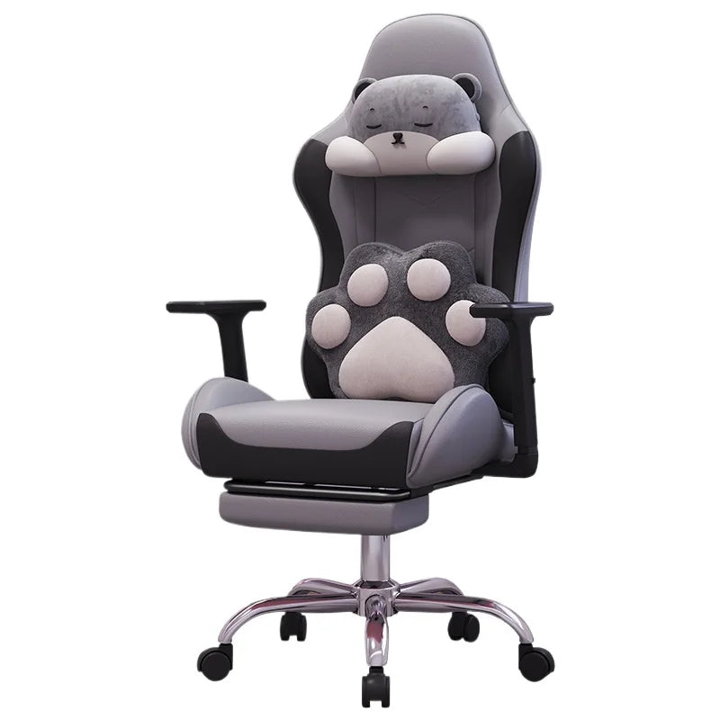 Chaise de jeu Anji pour l'e-sport, chaise de bureau pour ordinateur avec hauteur réglable, design ergonomique pour les joueurs, utilisation au bureau et à domicile