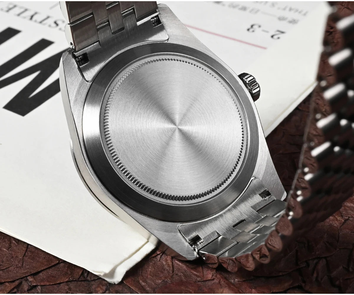 San Martin 38mm Men's Sport Watch Fashion Luxury Explore Climbing Automatic Mechanical Sapphire Waterproof 5 Links Bracelet BGW-9