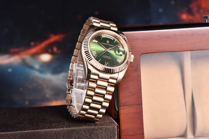 PAGANI DESIGN New DD36 Rose Gold Luxury Automatic Mechanical Watch For Men ST16 100M Waterproof AR Sapphire Glass Wristwatch Men