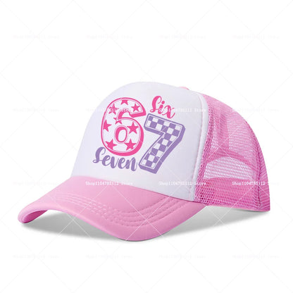 Casquette de baseball Steal A Brainrot 67 Six Seven, motif cartoon/anime, lettres de l'alphabet A à Z, pour garçons et filles, ajustable, sport et mode, couvre-chef pour adulte, cadeau