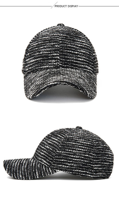 FS Fashion Casquette de baseball rayée noir et blanc pour homme, casquette décontractée coréenne pour femme, casquette d'été streetwear, casquette de camionneur, Gorra Hombre