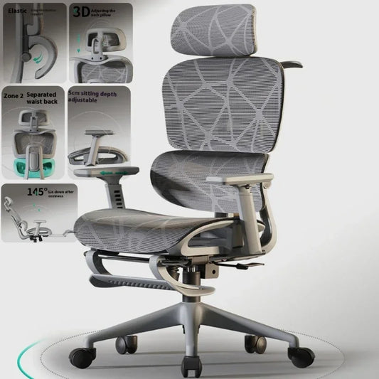 High Back Office Chair 3D Headrest Gaming Chairs Adjustable Computer Relaxing Massage Gamer Chair Ergonomic Office Furniture