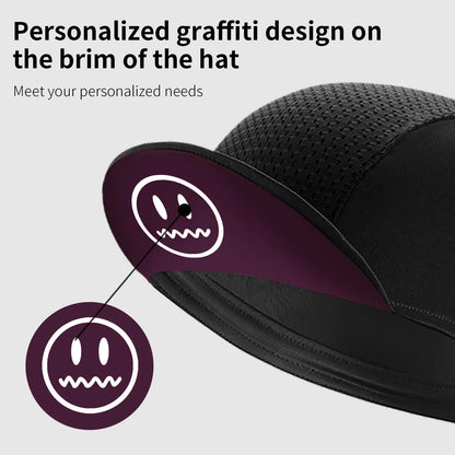 TOSUOD Cycling Cap Breathable Sun Product Quick-dry High Elastic Personality Hat Personality Unisex Outdoor Sport Accessories