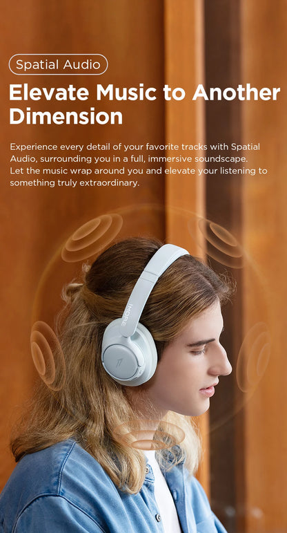 1MORE HQ31 Bluetooth Wireless Headphones with Active Noise Cancellation, Hi-Res Audio, LDAC, 42dB QuietMax ANC, 90H Battery Life Headset