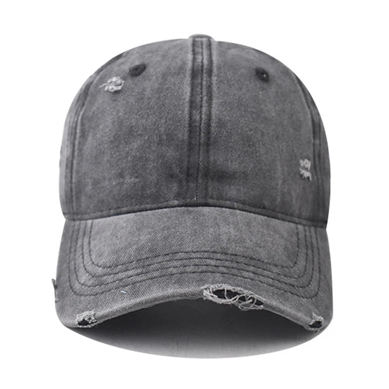 Distressed Baseball Cap Dad Hats for Men Women Vintage Washed Cotton soft crown Hat Adjustable Low Profile Unisex Style Headwear