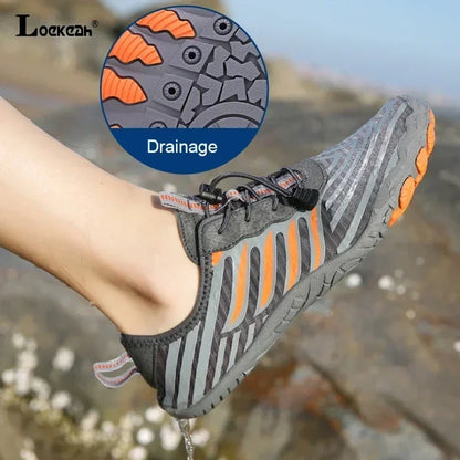 Water Shoes for Men and Women Barefoot Shoes Quick Dry Beach Aqua Shoes Lightweight Sports Sneakers for Hiking, Surfing, Boating, Fishing