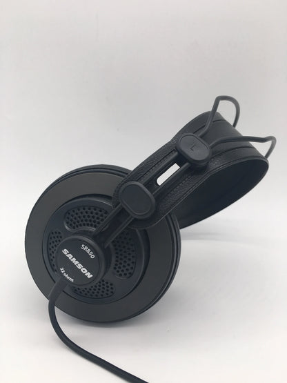 Original Samson SR850 Semi-Open Studio Monitoring Headphones – Professional HiFi Recording & Gaming Headset with Velour Earcups