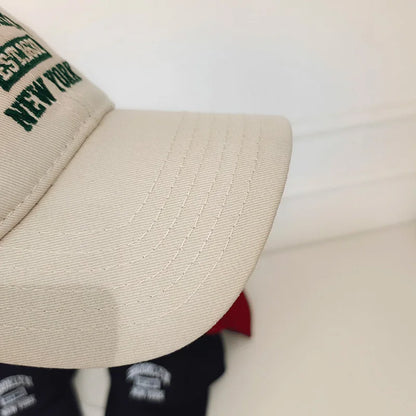 Soft Cotton Letter Embroidered Baseball Cap For Women Men Casual Outdoor Sports Curved Brim Visor Hats Unisex Hip Hop Dad Caps