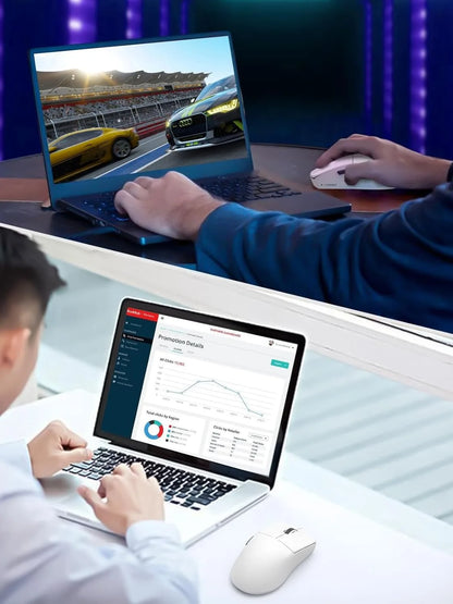 E-YOOSO Portable Ultra LightWeight Mouse Wired Mouse Tri-Mode 2.4G /BT/USB-C Rechargeable Computer Mouse for Laptop/PC/Mac