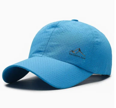 Unisex Perforated Running Cap - for Hiking&Outdoor Activities Quick Dry UV Protection Sports Hat  Lightweight Adjustable Sun Hat