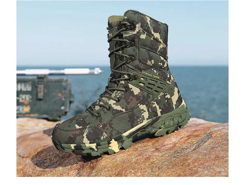 Hiking Shoes Men Boots Wear-resistant Breathable Casual Sports Shoes Men Ankle Boots Comfortable Outdoor High-top Boots Men