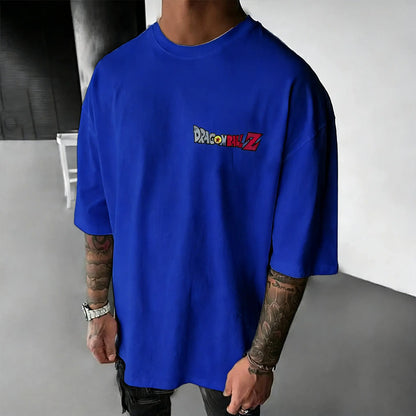 Dragon Ball Super Men's and Women's T-Shirts Bardock Anime Tee Summer Spring Boy's Retro Short Sleeves Parent-child Outfits