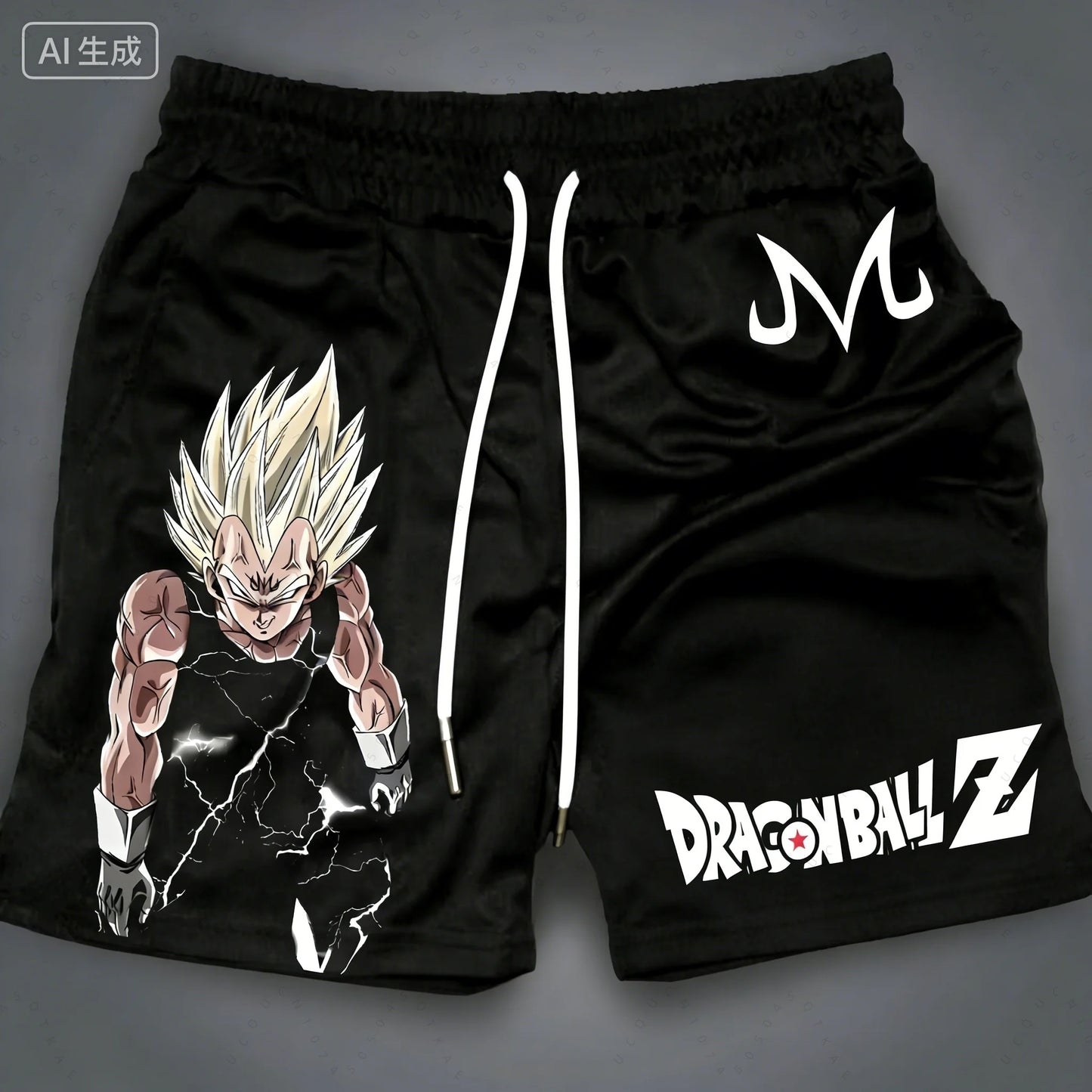 Dragon Ball Goku Vegeta Anime Printed Double Layer Shorts 2026 American Summer Men's Women's Fashion Sports Shorts Fans Gifts