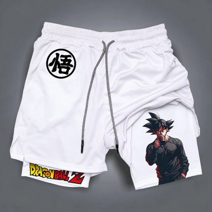 Dragon Ball Summer Son Goku Men's Bot Fitness 2026 Double-Layer Replica Two-Piece Loose-Fit Training Running Shorts Casual Pants