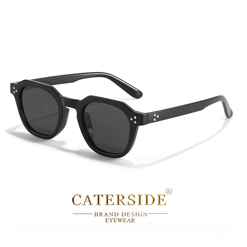 Caterside Nové retro polarizované pánské sluneční brýle s čtvercovým rámem z TR90, dámské sluneční brýle, outdoor, řízení, rybaření, UV400, dárek