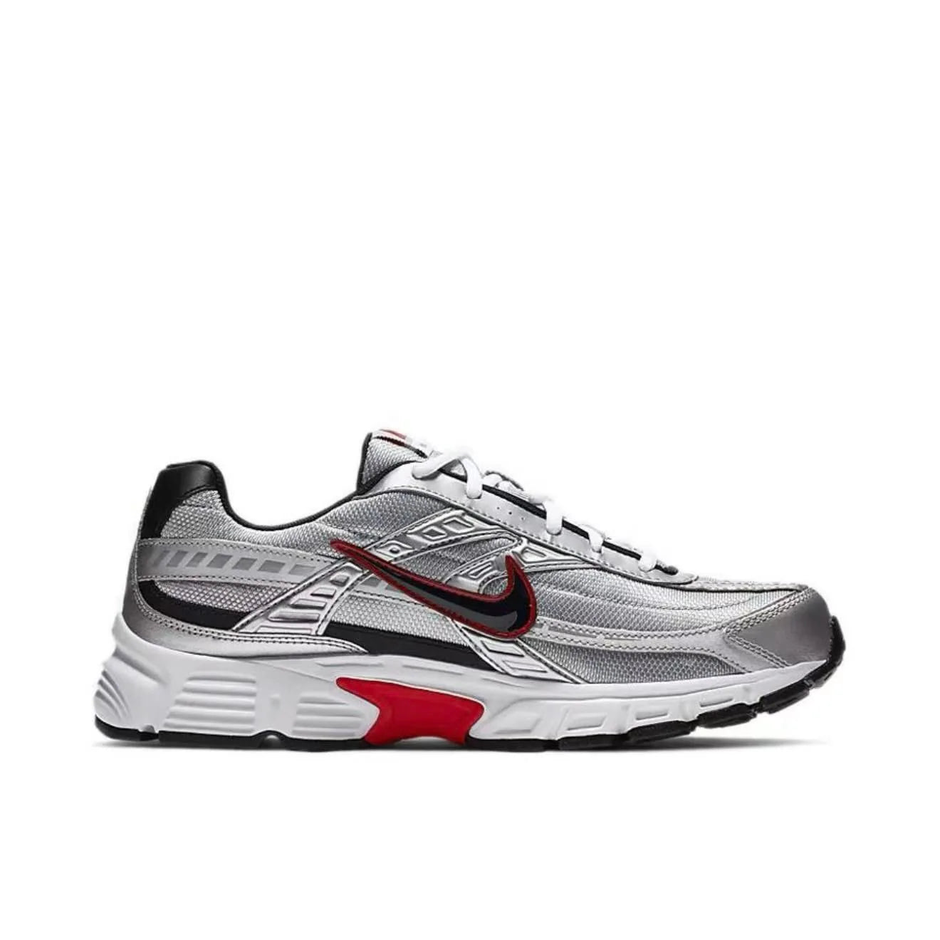 Nike Initiator Fashionable and Trendy Wear-Resistant Breathable Low-Top Casual Urban Commuting Running Shoes Men's Black Silver