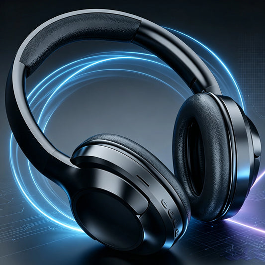 C2234 Nouveaux écouteurs Bluetooth circum-auriculaires, son clair HiFi, coussinets d'oreille doux et confortables, casque à isolation phonique pour le jeu et la musique