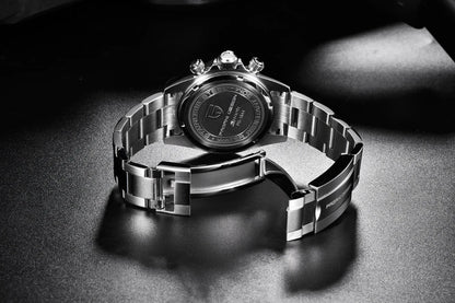 Pánske hodinky PAGANI DESIGN – Model s farebnými ciferníkmi, luxusné náramkové hodinky s kremeňovým strojčekom, chronograf vybavený strojčekom