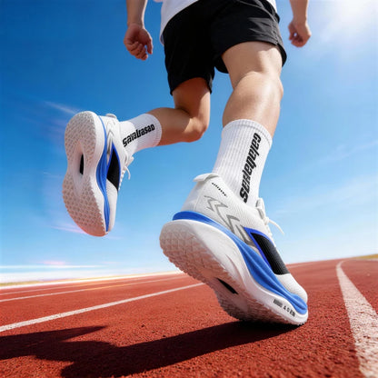Specialty Marathon Men Running Shoes Carbon Plate Sports Breathable Lightweight Women's Comfortable Athletic Non-slip Sneakers