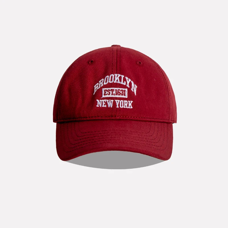 Soft Cotton Letter Embroidered Baseball Cap For Women Men Casual Outdoor Sports Curved Brim Visor Hats Unisex Hip Hop Dad Caps