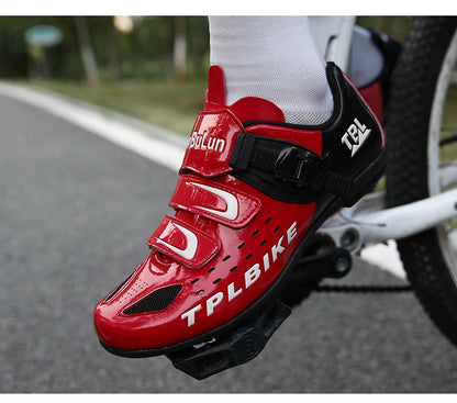 New Men’s and Women’s Bicycle Shoes Outdoor Cycling Shoes with Three Functional Soles Professional Training Shoes