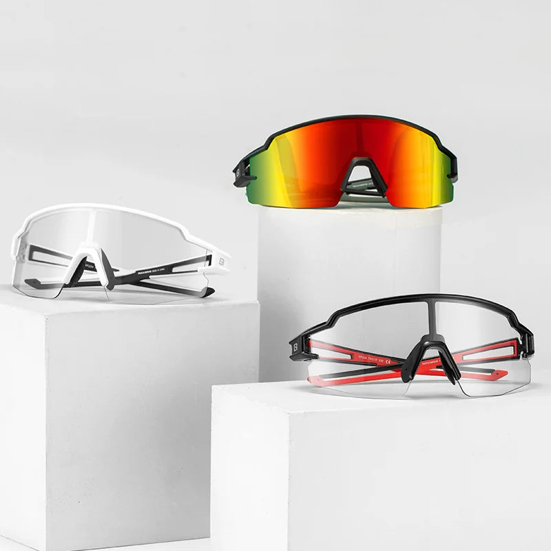 ROCKBROS Cyklistické brýle Fotochromatické brýle Cyklistické brýle Ochranné brýle Větruodolné Cyklistické Outdoorové sportovní sluneční brýle