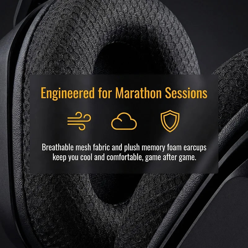 ONIKUMA Gt808 45dB Active Noise Canceling Wireless Headset | Hi-Res Audio, 1200mAh Battery 2.4GHz, Bluetooth, Wired