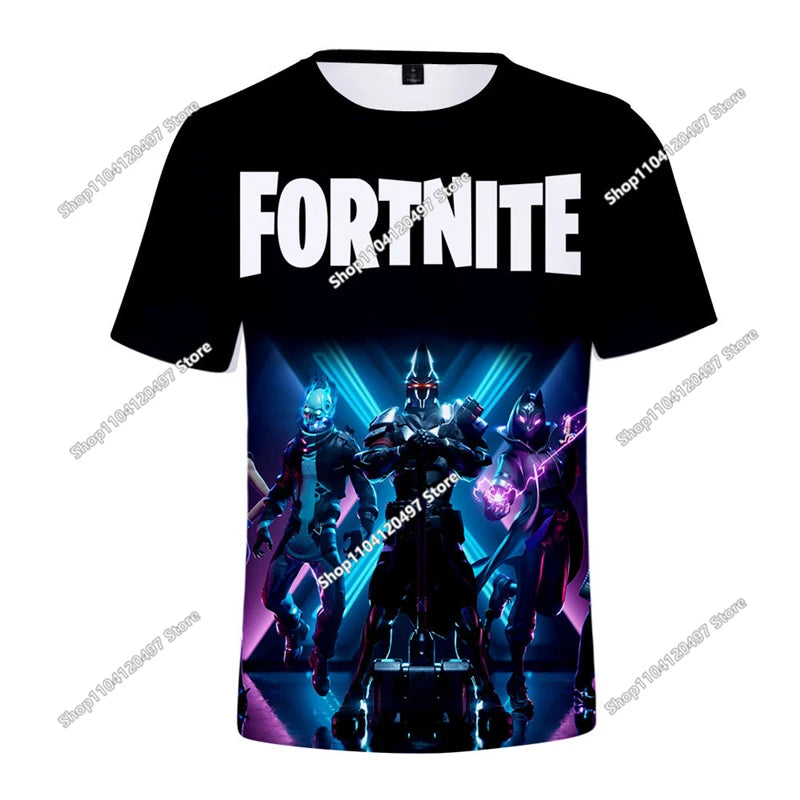 Fortnite T Shirt Men Shoot Game Battle Hero Tshirt Victory Royale Clothing Young Children T-shirts for Boys Girls of 2-14 Years