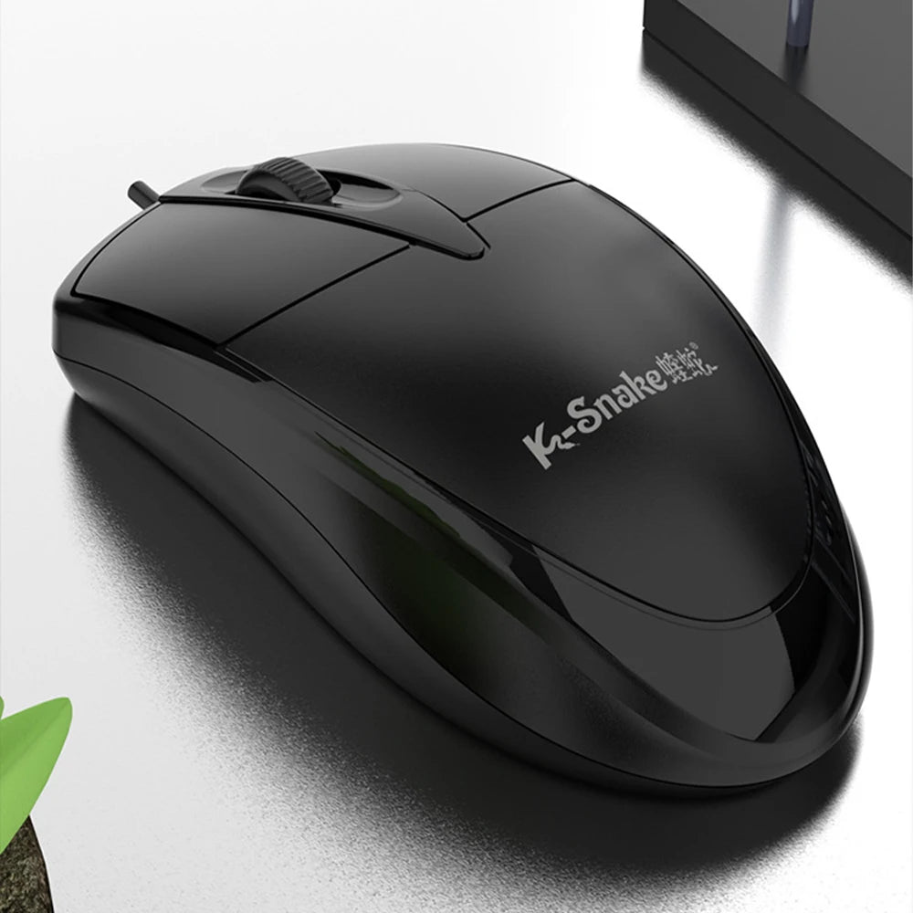Neue kabelgebundene USB-Tastatur für PC, Computer und Notebook mit optischer kabelgebundener Maus für Windows, Mac OS, Desktop, Laptop und PC