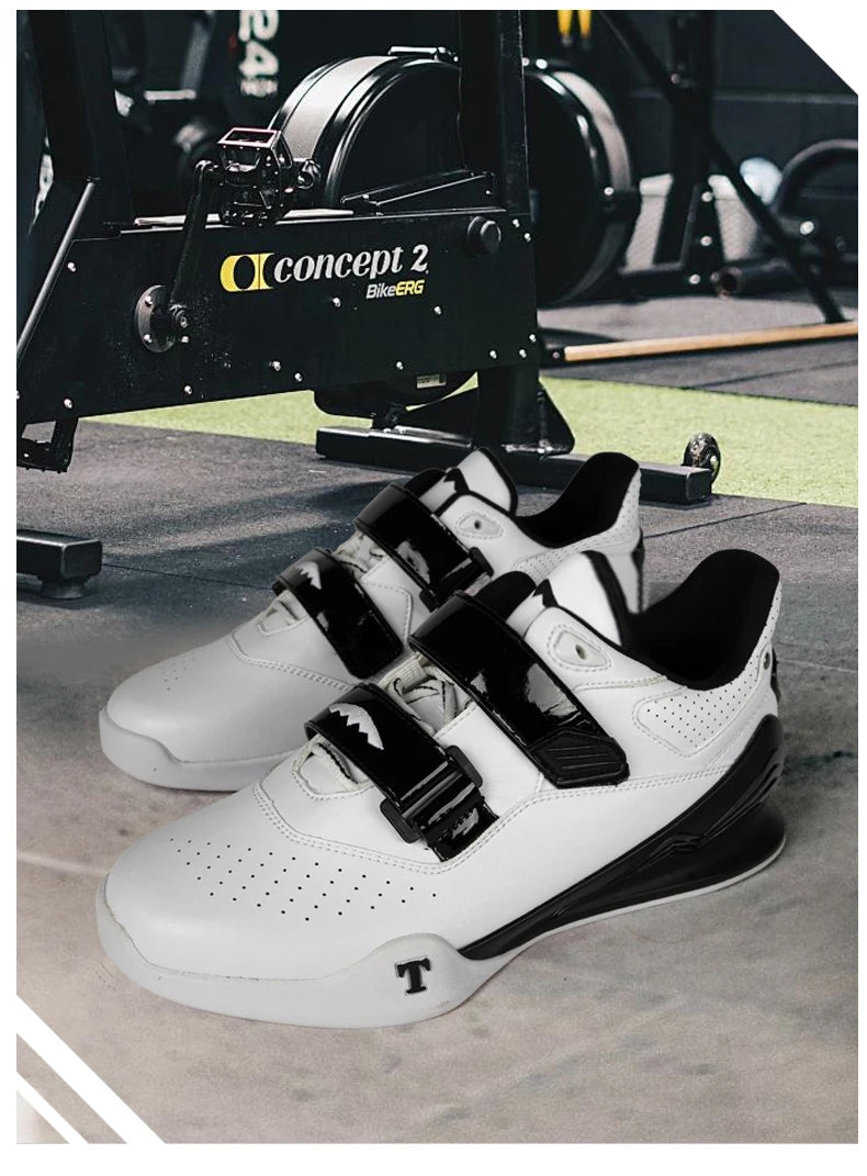 Professional Weightlifting Shoes Comfortable Indoor Squat Training Shoes Durable Anti-Slip Weightlifting Hard Pull Sports Shoes