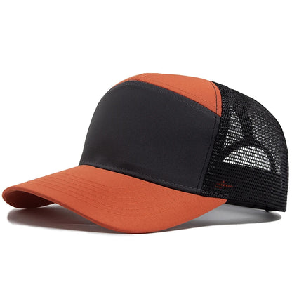 Vasaros 7-panelė beisbolo kepurė, mados hip-hopo tinklinės kepurės vyrams, „Trucker“ kepurė su snapback užsegimu, moterims, unisex, naujas madingas prekės ženklas