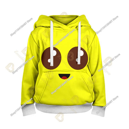 Bluza z kapturem Fortnite z nadrukiem dla dzieci 2-14Y, bluzy dla chłopców i dziewczynek, modna kurtka Harajuku, odzież dziecięca, gry, kostium cosplay