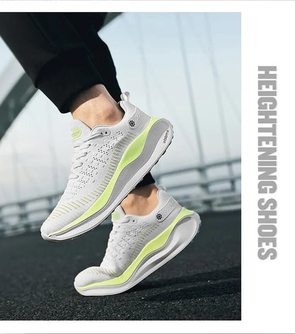 Nowe męskie buty do biegania, sportowe i casualowe, luksusowe obuwie w stylu fashion, lekkie i oddychające sneakersy do joggingu oraz komfortowego chodzenia