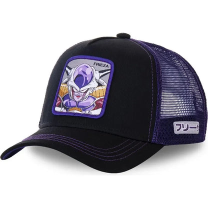 Czapka z motywem Dragon Ball Son Goku – letnia czapka podróżna z daszkiem, męska czapka z haftem w stylu hip-hopowym, z daszkiem przeciwsłonecznym, regulowana czapka typu trucker z siateczką