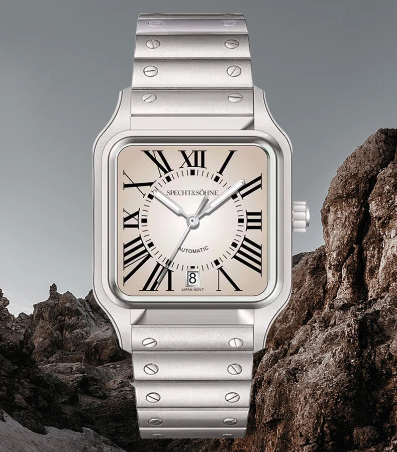 2025 New High Quality Specht&Sohne Watch 34MM Men Automatic Mechanical Watches Green Color Sapphire Stainless Steel Reloj Hombre