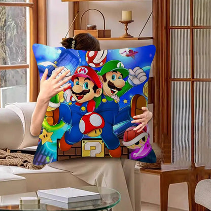 Anime Supers M-Marios Pillowcases Home Bedding Decorative Pillow Cover Wedding Super Soft Pillow Case