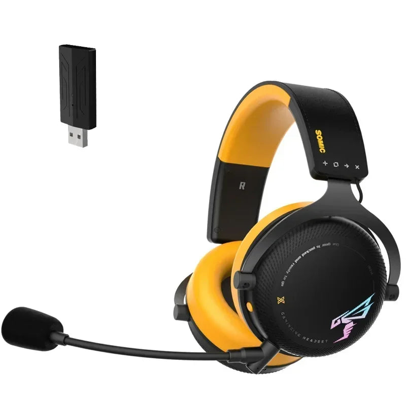 Somic G760 casque avec Microphone Esports Gamer Bluetooth sans fil écouteurs réduction du bruit pliable personnalisé casque de jeu