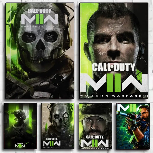 Samolepicí plakátové nálepky a nástěnná malba Call of D-DUTY v HD kvalitě, dekorace na zeď do ložnice, obývacího pokoje a domácnosti, dárek