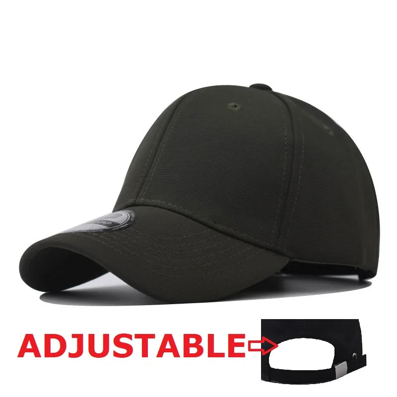 Not Adjustable Back Closed Snapback Caps Men Quality Hip Hop Fitted Hats Adult Solid Color Baseball Hats 57-58cm for Small Face