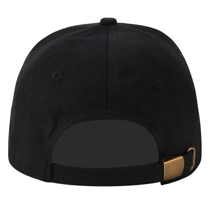 Wheat Stitch Baseball Cap -6-Panel Cotton Sun Hat with Brass Buckle Adjustable Outdoor Fashion Snapback Trendy Unisex Peaked Cap