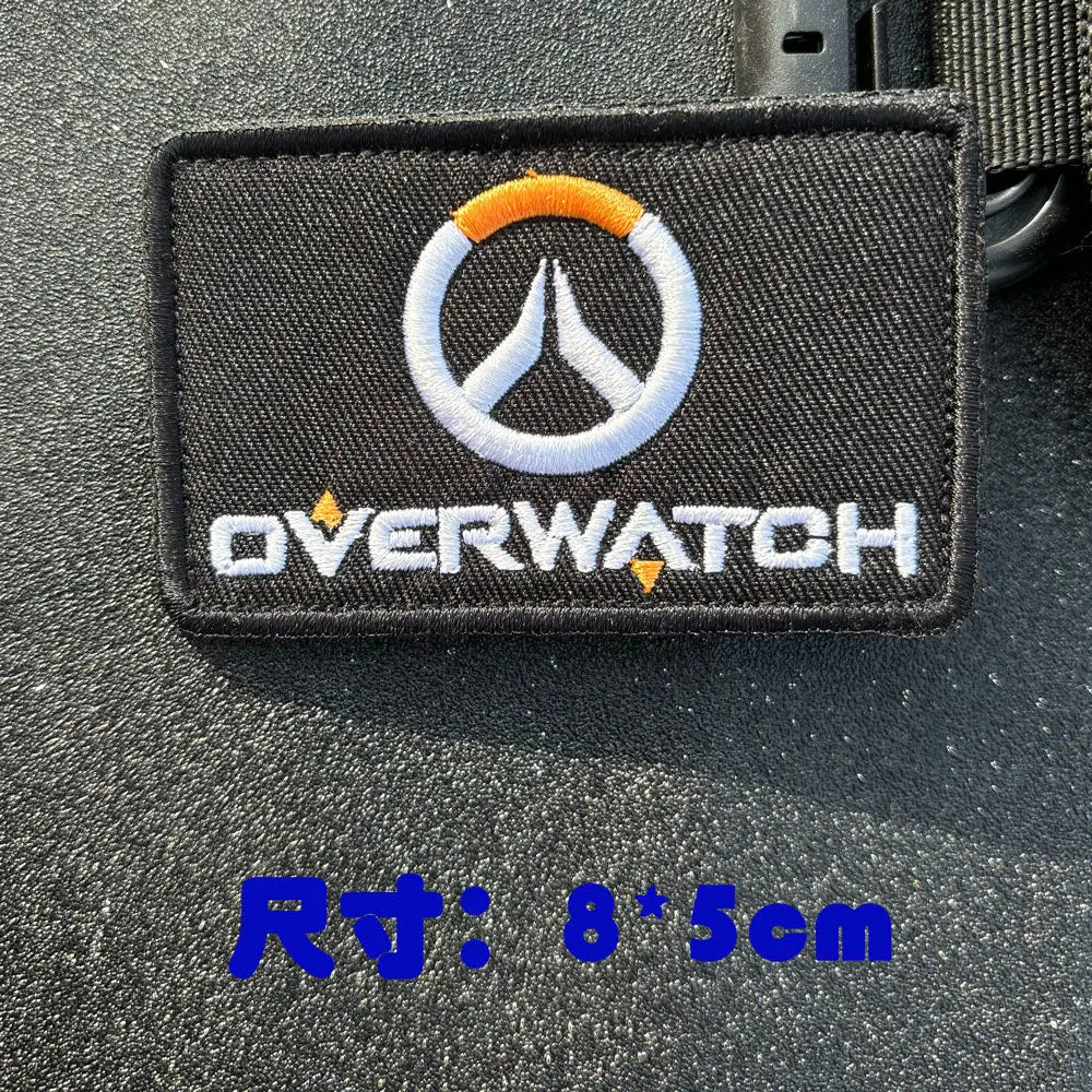 Anime Overwatch DVA -käsivarsimerkki, cosplay-reppumerkki, koristeapplikaatiomerkit vaatteisiin