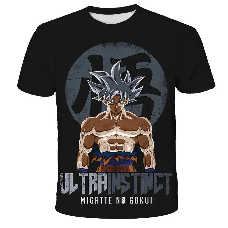 2026 Dragon Ball Z Graphic Print 3D Kids Summer Short Sleeve T-Shirt Top 2025 Hot Selling Cool Super Kids Adult T-Shirt Goku Y2k